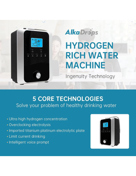 Ionizador de Agua Alcalina EHM 8000L PH 3-11 11 Placas