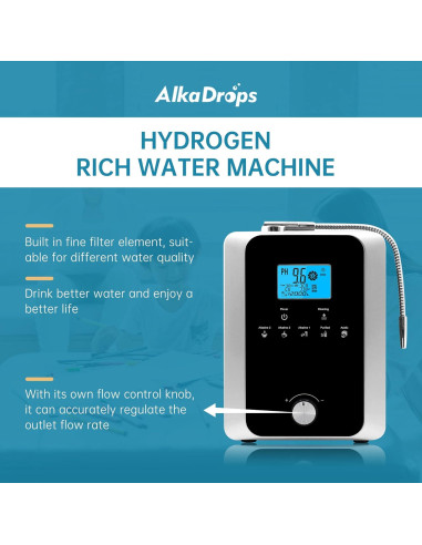 Ionizador de Agua Alcalina EHM 8000L PH 3-11 11 Placas