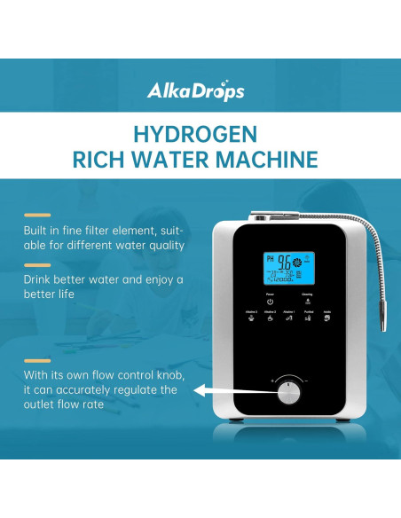 Ionizador de Agua Alcalina EHM 8000L PH 3-11 11 Placas