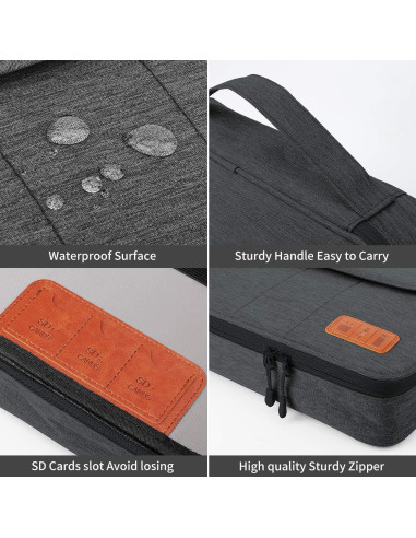 Bolsa Organizadora de Cables HOLIMET Doble Capa Negra