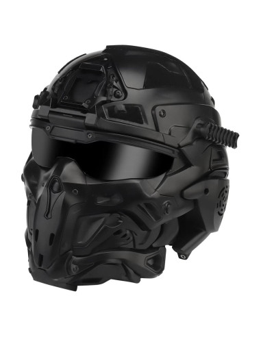 Casco Táctico Zhongren ZRS-HL-98 con Auriculares y Ventilador