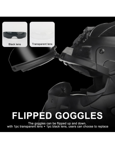 Casco Táctico Zhongren ZRS-HL-98 con Auriculares y Ventilador