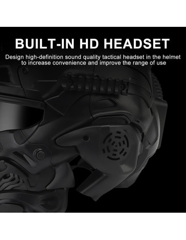 Casco Táctico Zhongren ZRS-HL-98 con Auriculares y Ventilador