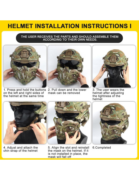 Casco Táctico Zhongren ZRS-HL-98 con Auriculares y Ventilador