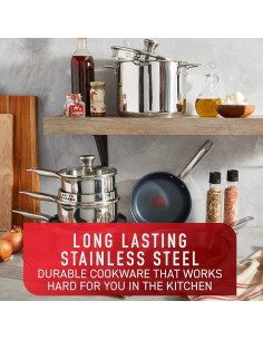 Juego de Utensilios de Cocina T-fal 12 Piezas Acero Inoxidable 2