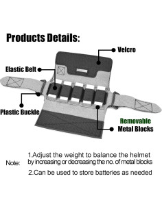 Funda Contrapeso ACTIONUNION para Casco Táctico 280g Ajustable 2