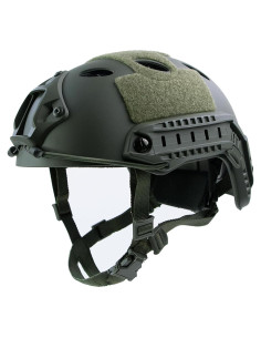 Casco Táctico Airsoft booiu PJ Verde Tamaño M Resistente