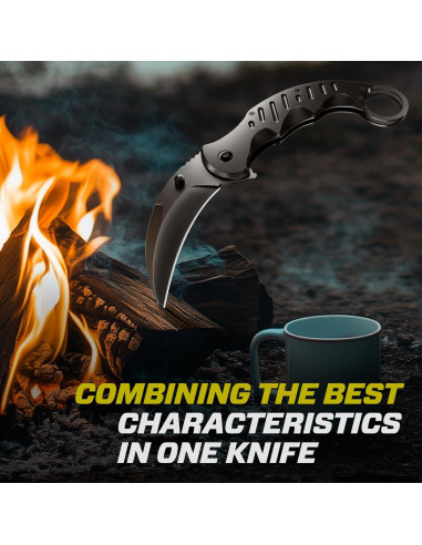 Cuchillo Karambit GOOD WORKER Plegable 7,37 cm Táctico