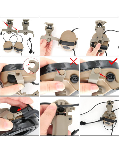 Adaptador de Riel ARC Hearangel Modelo ARC para Auriculares