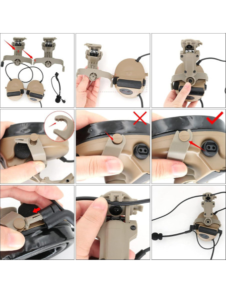 Adaptador de Riel ARC Hearangel Modelo ARC para Auriculares Adaptador de Riel ARC Hearangel Modelo ARC para Auriculares