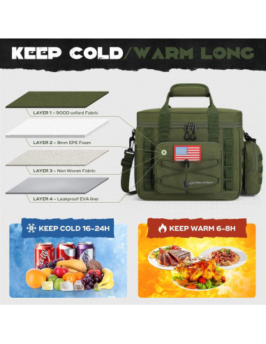 Caja Táctica Maelstrom para Almuerzo 20L Verde Militar