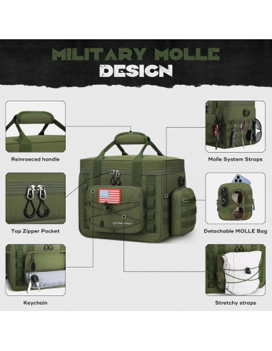 Caja Táctica Maelstrom para Almuerzo 20L Verde Militar