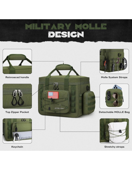 Caja Táctica Maelstrom para Almuerzo 20L Verde Militar
