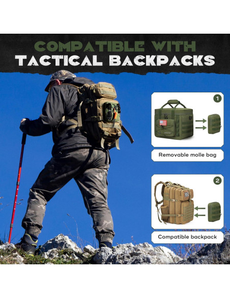 Caja Táctica Maelstrom para Almuerzo 20L Verde Militar