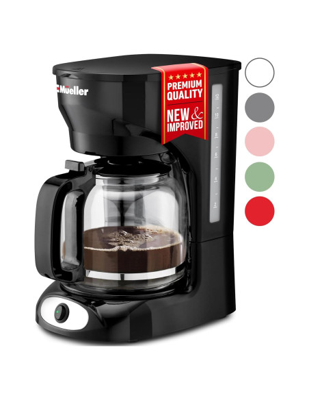 Cafetera de Goteo Mueller 12 Tazas - Jarra de Vidrio