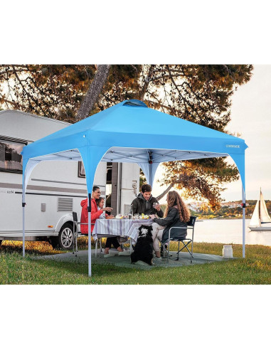 Carpa Plegable COOSHADE 3x3m Protección Solar Azul
