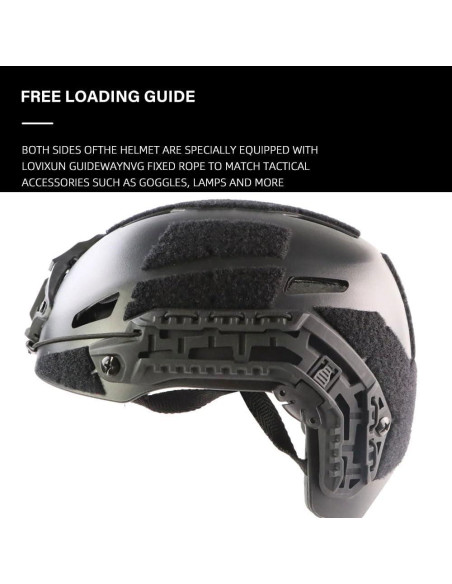 Casco Táctico Airsoft Booiu Ruiweixun Talla M Negro