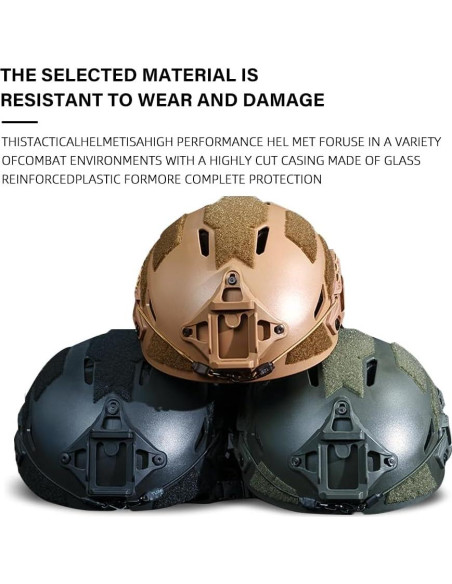 Casco Táctico Airsoft Booiu Ruiweixun Talla M Negro