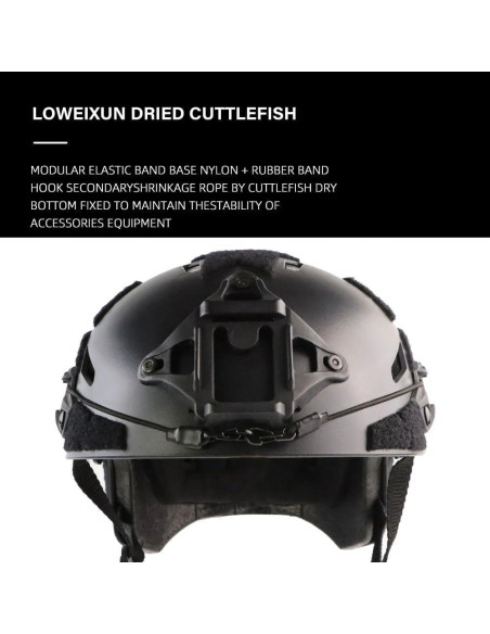 Casco Táctico Airsoft Booiu Ruiweixun Talla M Negro