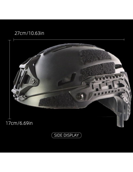 Casco Táctico Airsoft Booiu Ruiweixun Talla M Negro