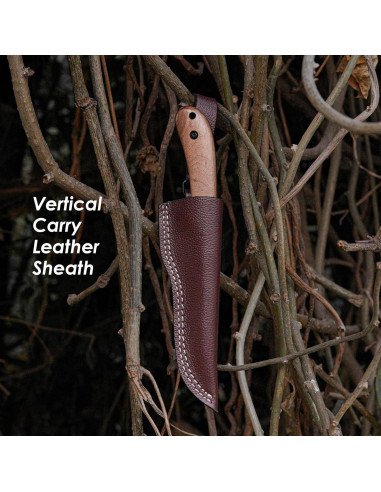 Cuchillo Bushcraft Regal Edge 22.86 cm con Funda de Cuero