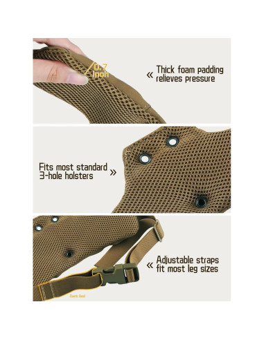 Adaptador de funda táctica EralcNa Era-ACC28 nylon tan