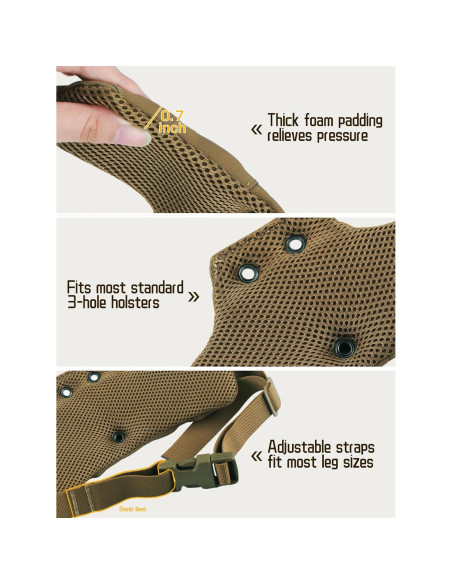 Adaptador de funda táctica EralcNa Era-ACC28 nylon tan