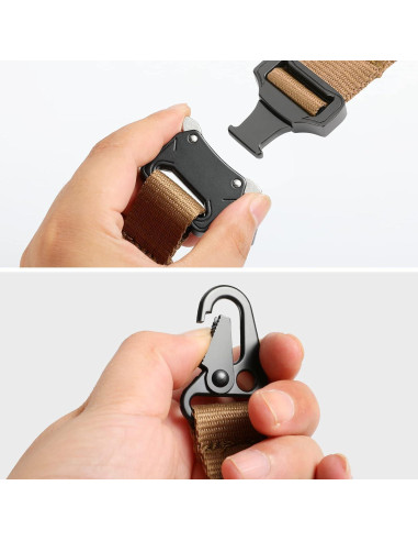 Llave Táctica SOWHUP con Hebilla Rápida y Anillo Inoxidable