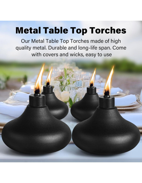 Paquete de 4 antorchas de metal FAN-Torches 1,44 kg 19h