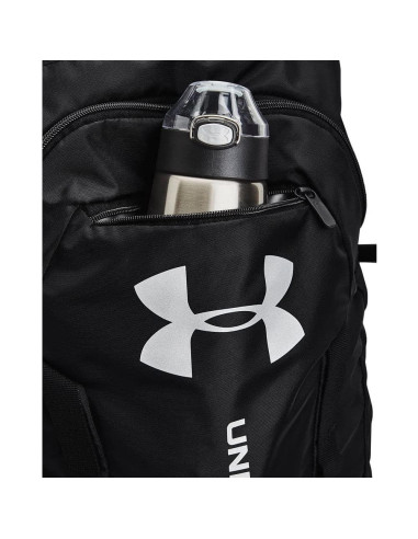 Mochila Under Armour Unisex 25L Negra y Plata