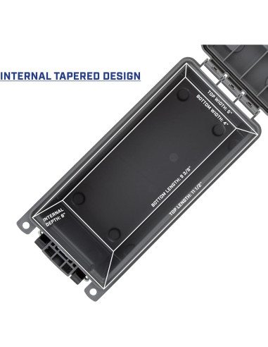 Caja de Almacenamiento Sheffield 12628, Gris, Resistente al Agua