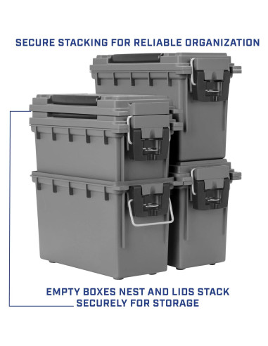 Caja de Almacenamiento Sheffield 12628, Gris, Resistente al Agua