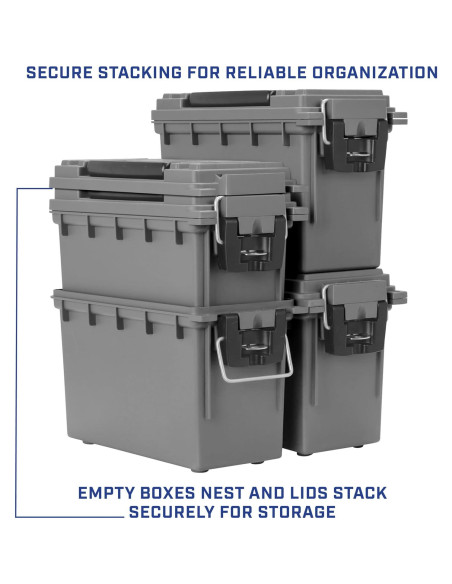 Caja de Almacenamiento Sheffield 12628, Gris, Resistente al Agua