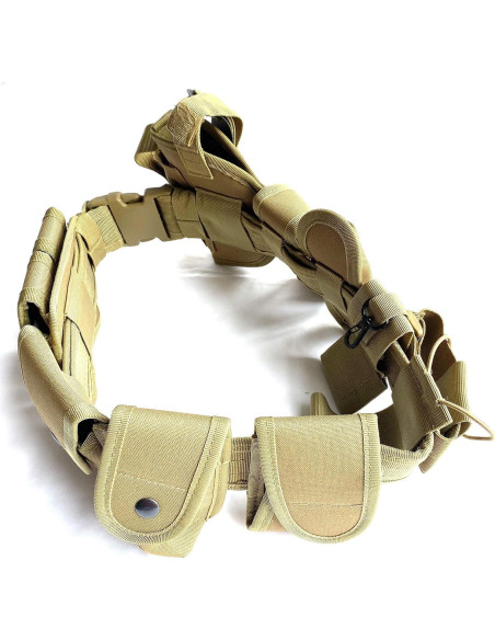 Cinturón Táctico Bargain Crusader Ajustable 9 Bolsillos