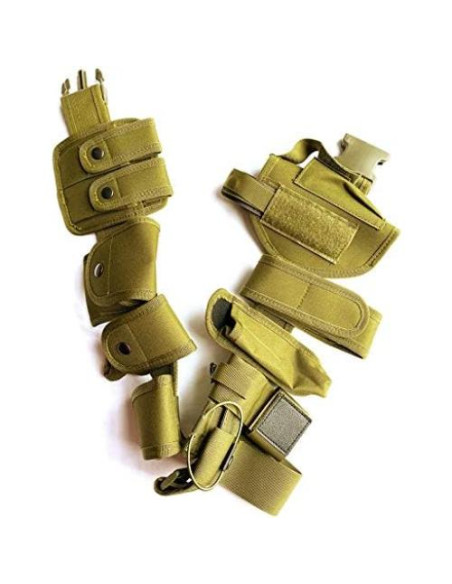 Cinturón Táctico Bargain Crusader Ajustable 9 Bolsillos