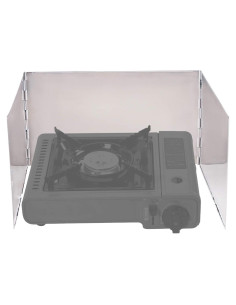 Pantalla de Viento REDCAMP Plegable Acero Inoxidable 93x19 cm