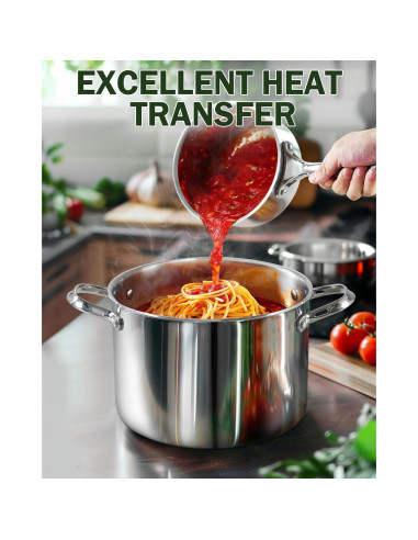 Juego de Ollas Cooks Standard 6 Piezas Acero Inoxidable