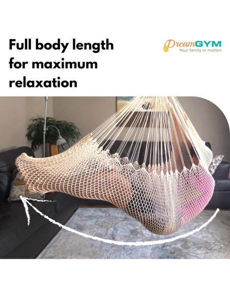 Silla Colgante DreamGYM - Columpio Terapéutico Beige