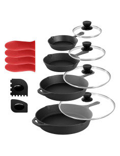 Juego de Sartenes de Hierro Fundido Megachef 13 Piezas