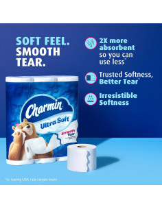 Papel Higiénico Charmin Ultra Suave Mega XL 18 Rollos 336 Hojas 2