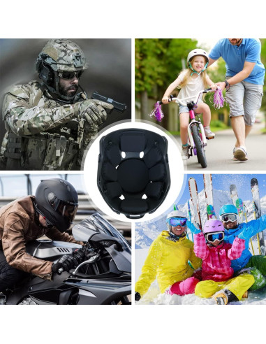 AOUTACC Almohadillas para Casco de Airsoft, 9 Piezas