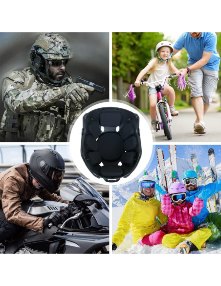 AOUTACC Almohadillas para Casco de Airsoft, 9 Piezas