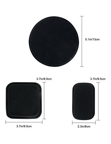 AOUTACC Almohadillas para Casco de Airsoft, 9 Piezas