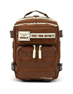 Mochila Táctica WOLFpak 9L Marrón Mocha Impermeable 2