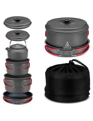 Juego de cocina Alocs 8 Piezas para Camping 2.2L y más