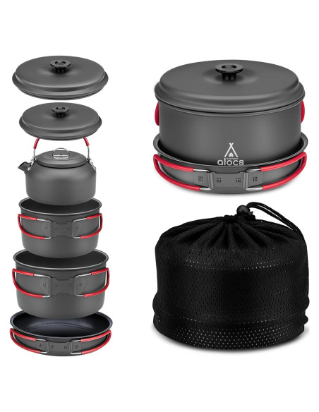 Juego de cocina Alocs 8 Piezas para Camping 2.2L y más