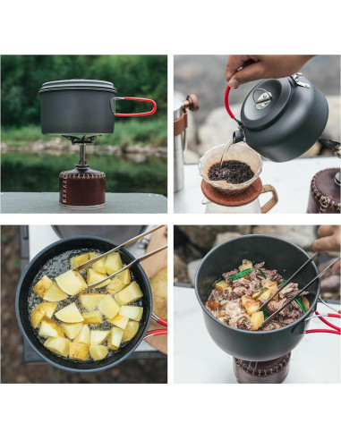 Juego de cocina Alocs 8 Piezas para Camping 2.2L y más