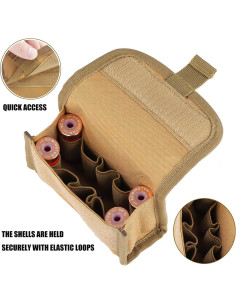 Portacartuchos Táctico PanbooX Caqui 12/20G Nylon Molle 2