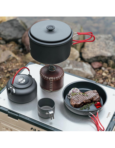 Juego de cocina Alocs 8 Piezas para Camping 2.2L y más