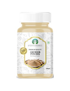 Polvo de Amchoor 100g Ayurvedashree - Natural, Vegano, Sin OGM